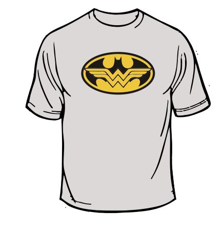| Wonder Creations Woman Logo T-Shirt Batman Custom