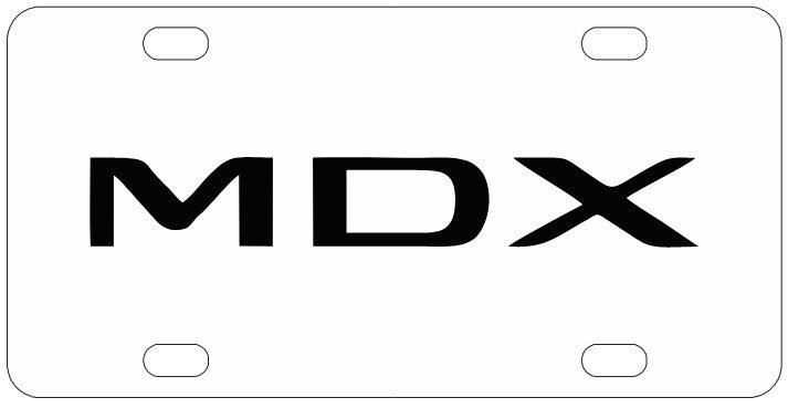 Acura MDX License Plate