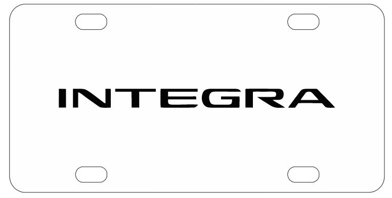 Acura Integra License Plate