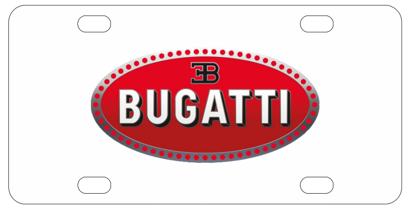 Bugatti License Plate