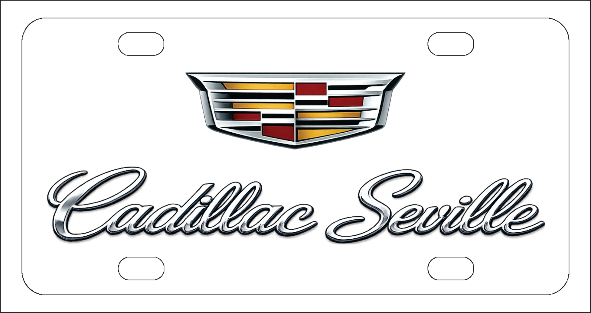 Cadillac Seville License Plate