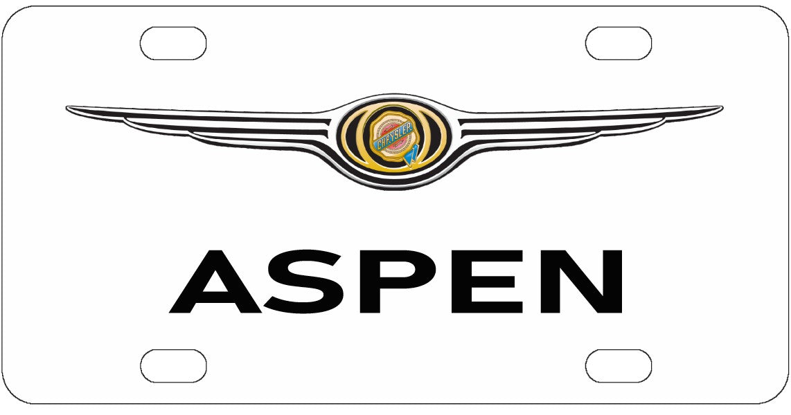 Chrysler Aspen License Plate