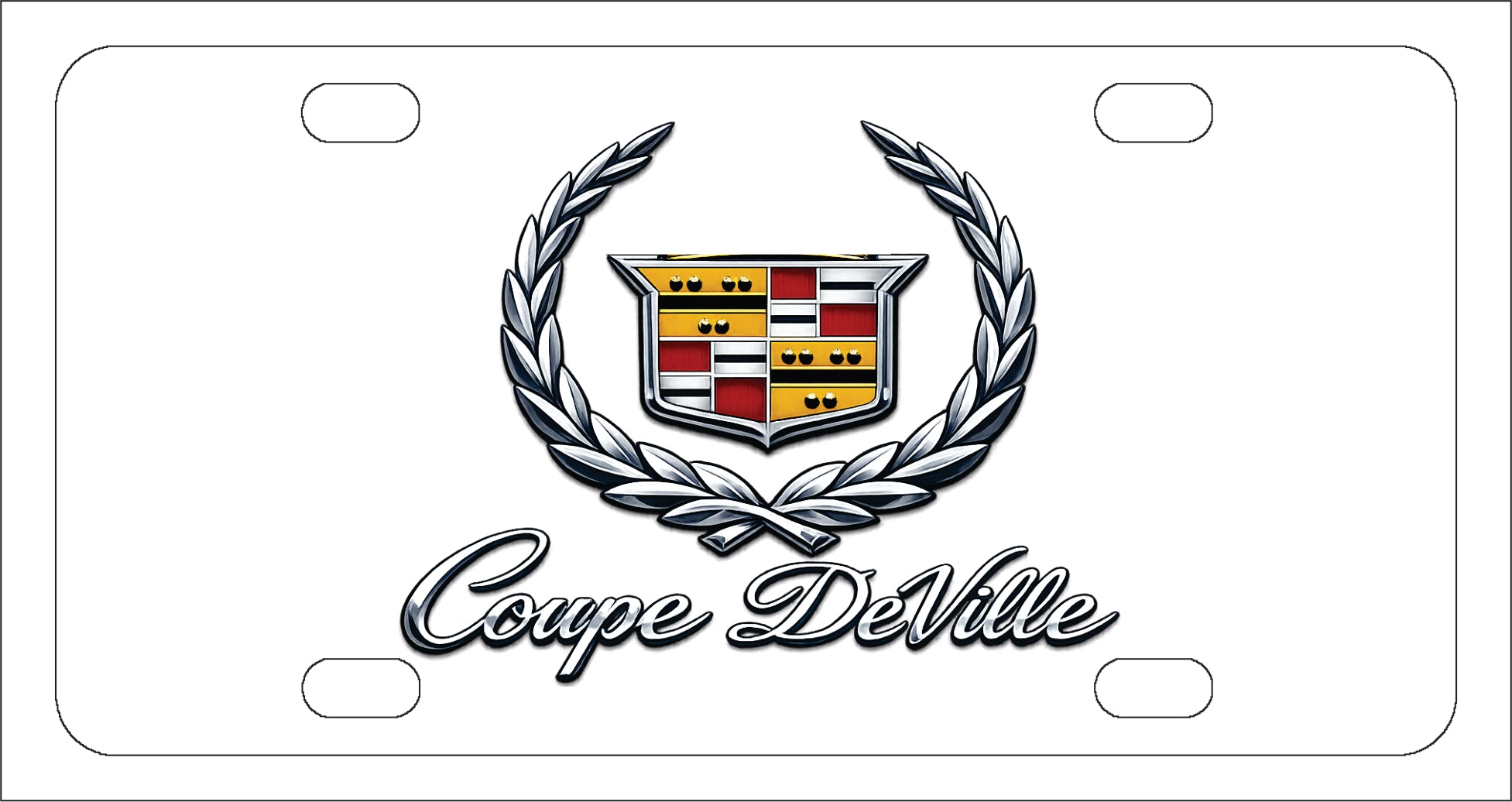 Cadillac Coupe DeVille License Plate