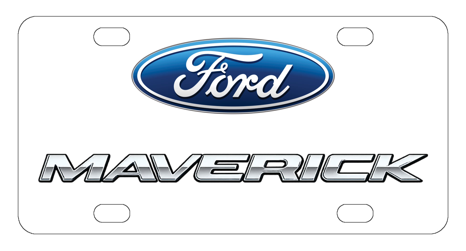 Ford Maverick License Plate