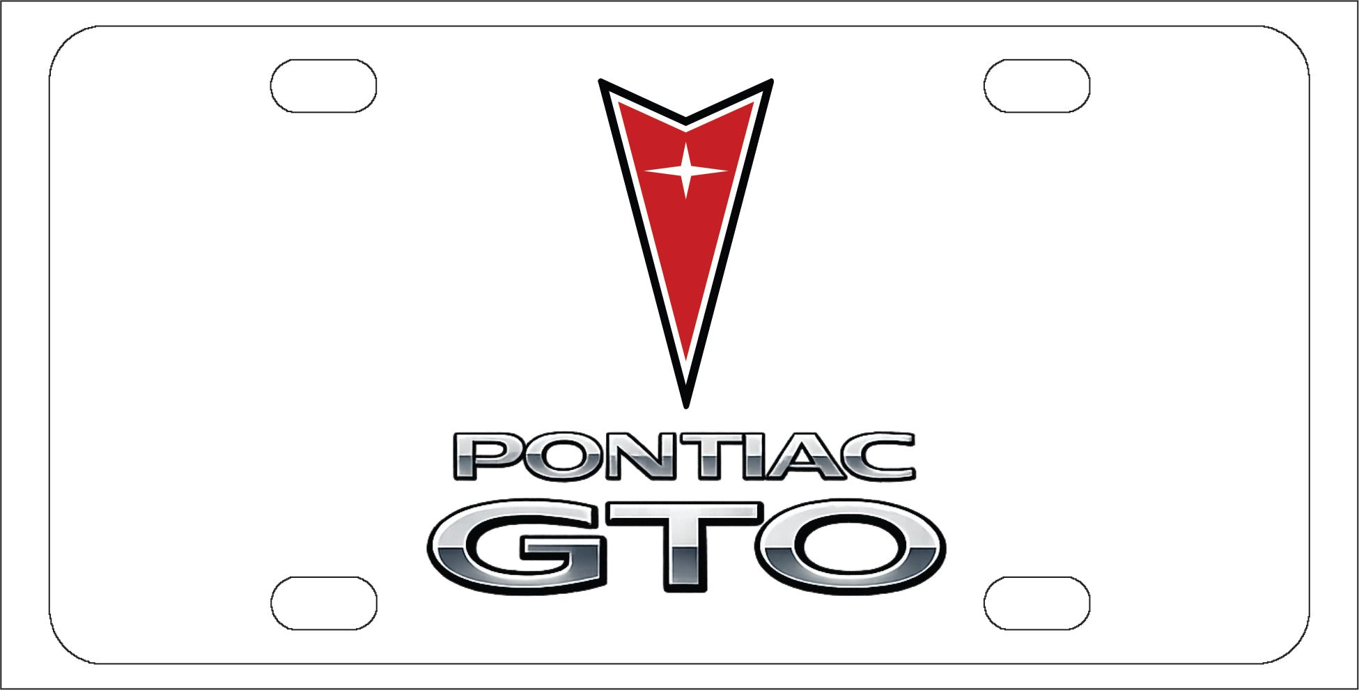 Pontiac GTO License Plate