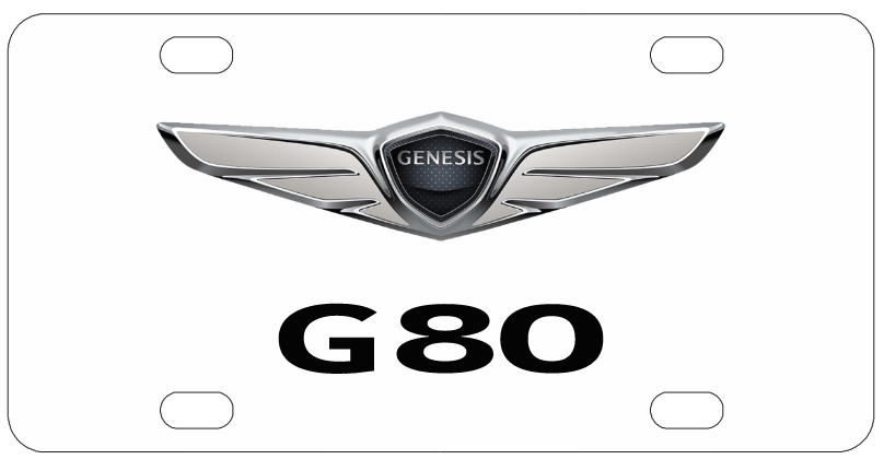 Hyundai Genesis G80 License Plate