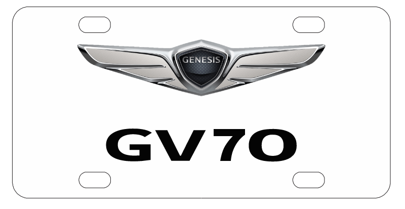 Hyundai Genesis GV70 License Plate