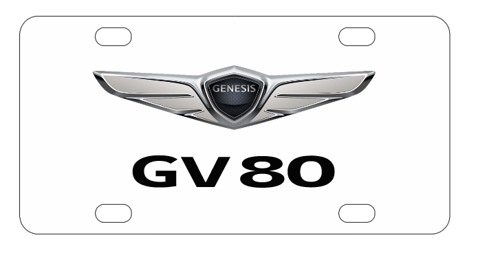Hyundai Genesis GV80 License Plate