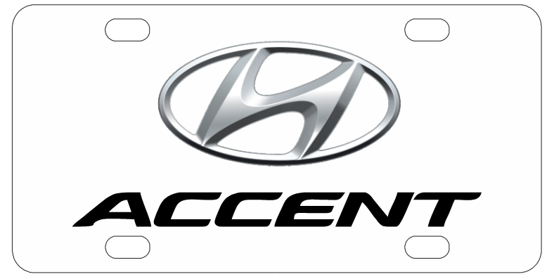 Hyundai Accent License Plate