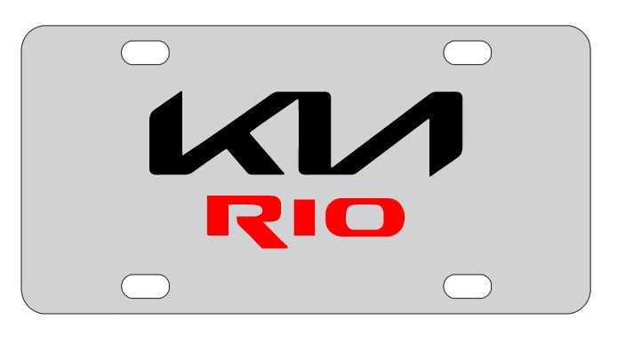 Kia Rio License Plate