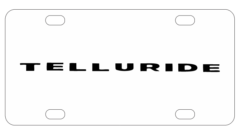 Kia Telluride License Plate