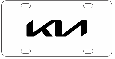 Kia Logo License Plate