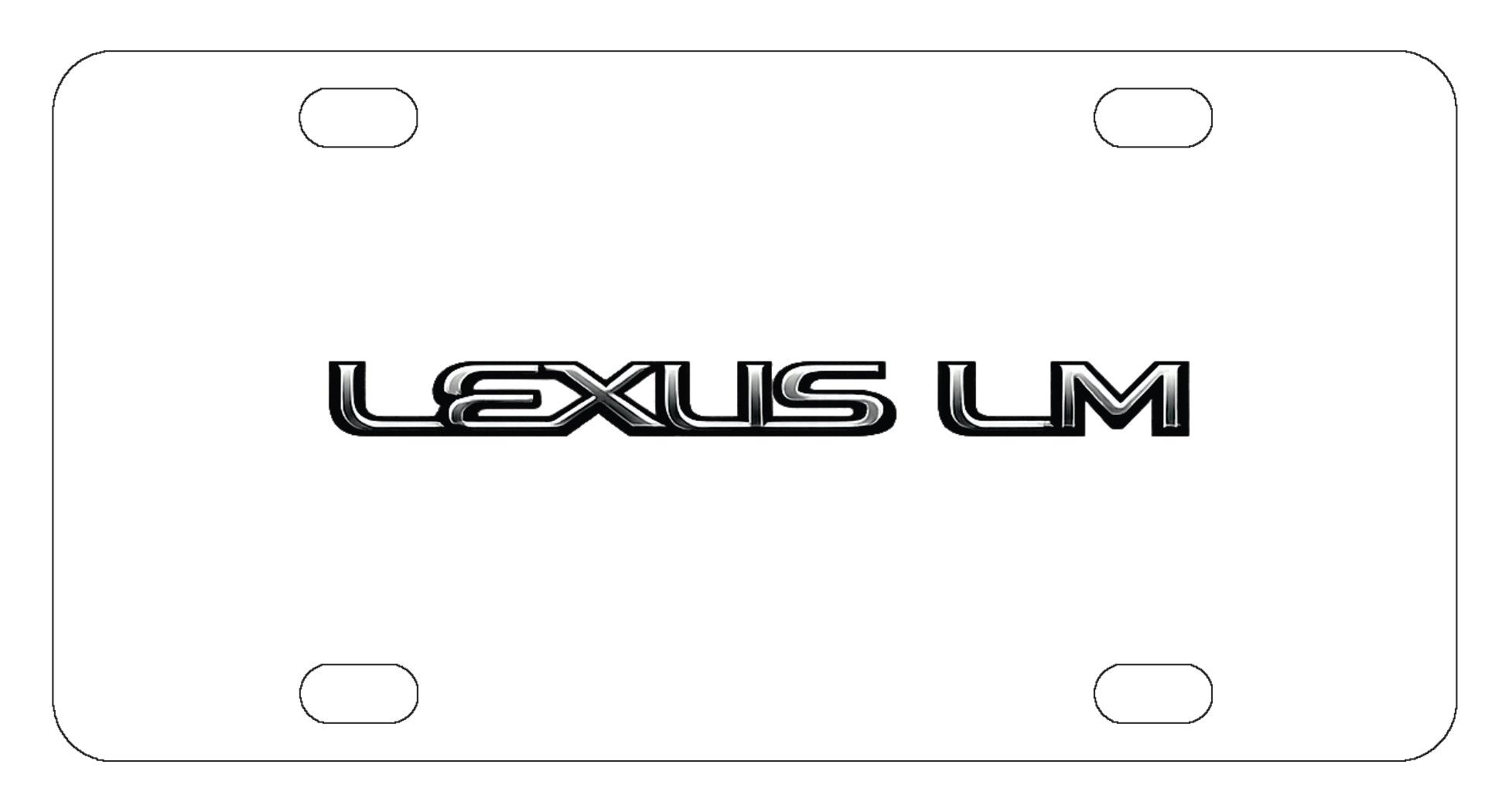 Lexus LM License Plate