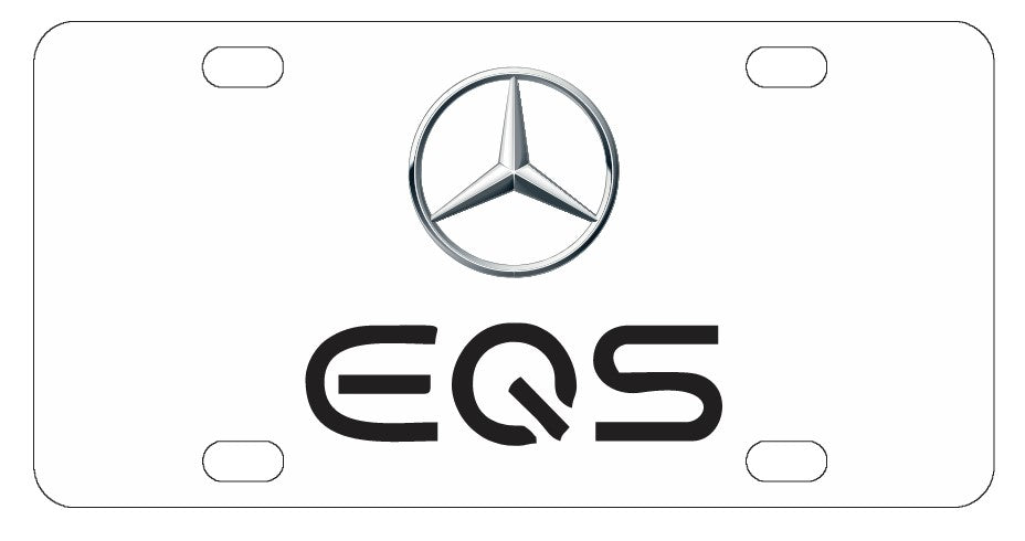 Mercedes EQS License Plate