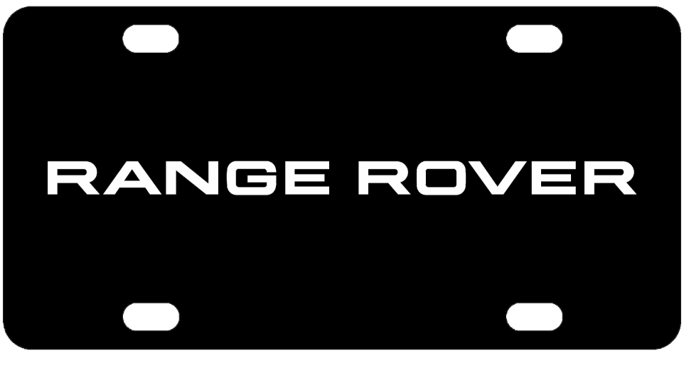 Range Rover License Plate – Custom Creations