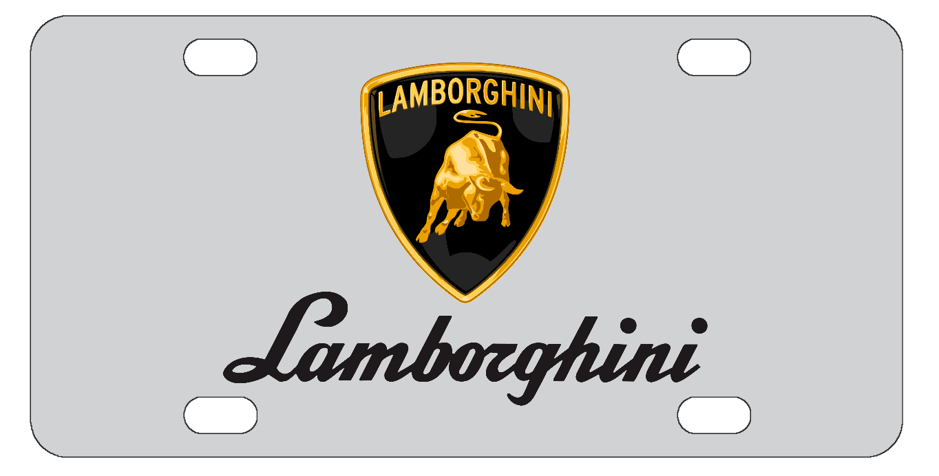 Lamborghini License Plate
