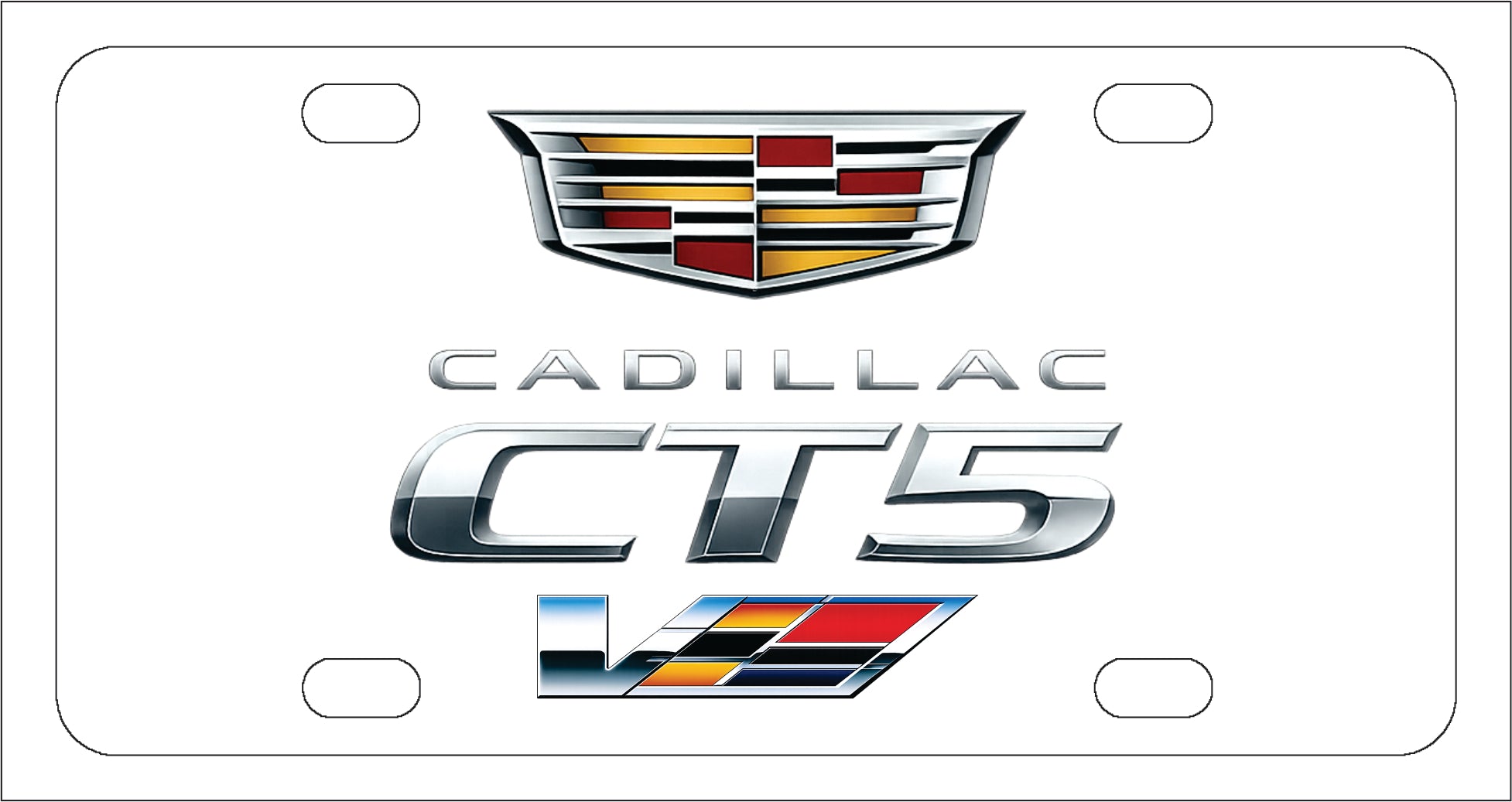 Cadillac CT5-V License Plate