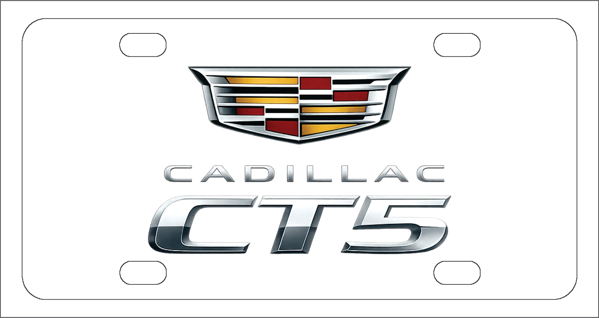 Cadillac CT5 License Plate