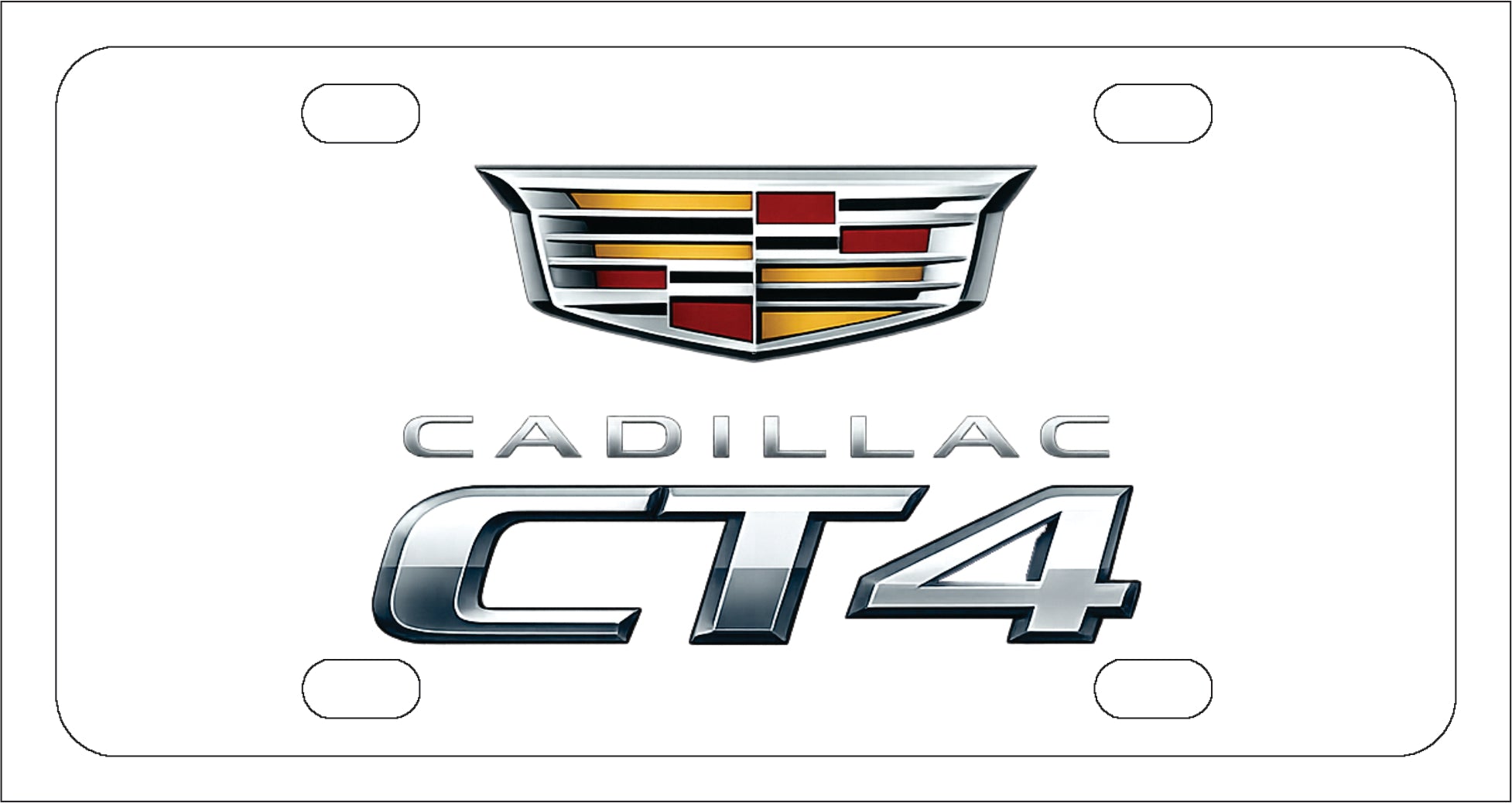 Cadillac CT4 License Plate
