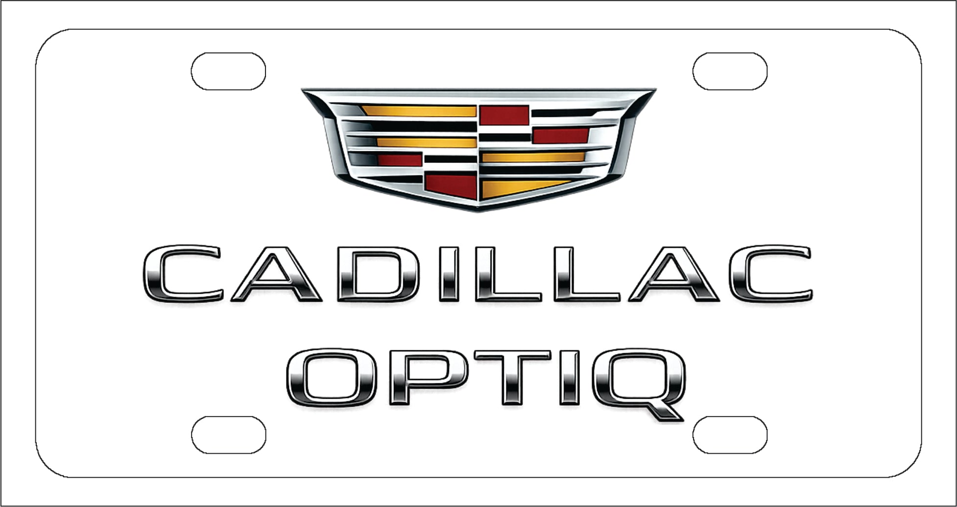 Cadillac Optiq License Plate
