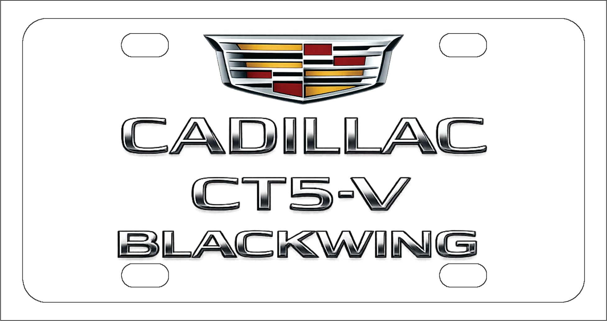 Cadillac CT5-V Blackwing License Plate