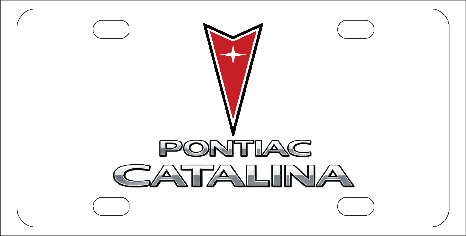 Pontiac Catalina License Plate