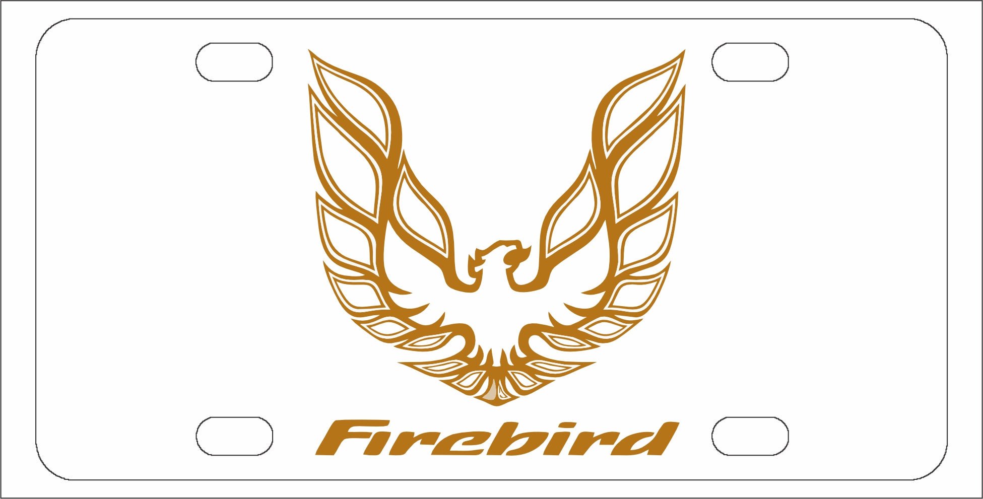 Pontiac Firebird License Plate