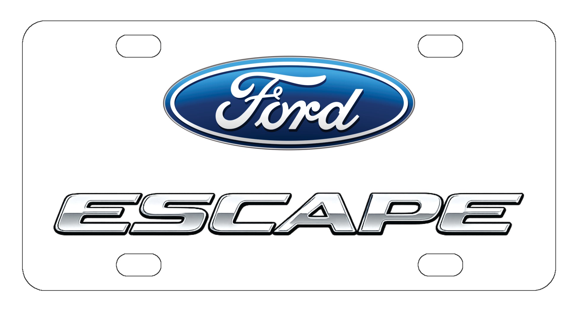 Ford Escape License Plate