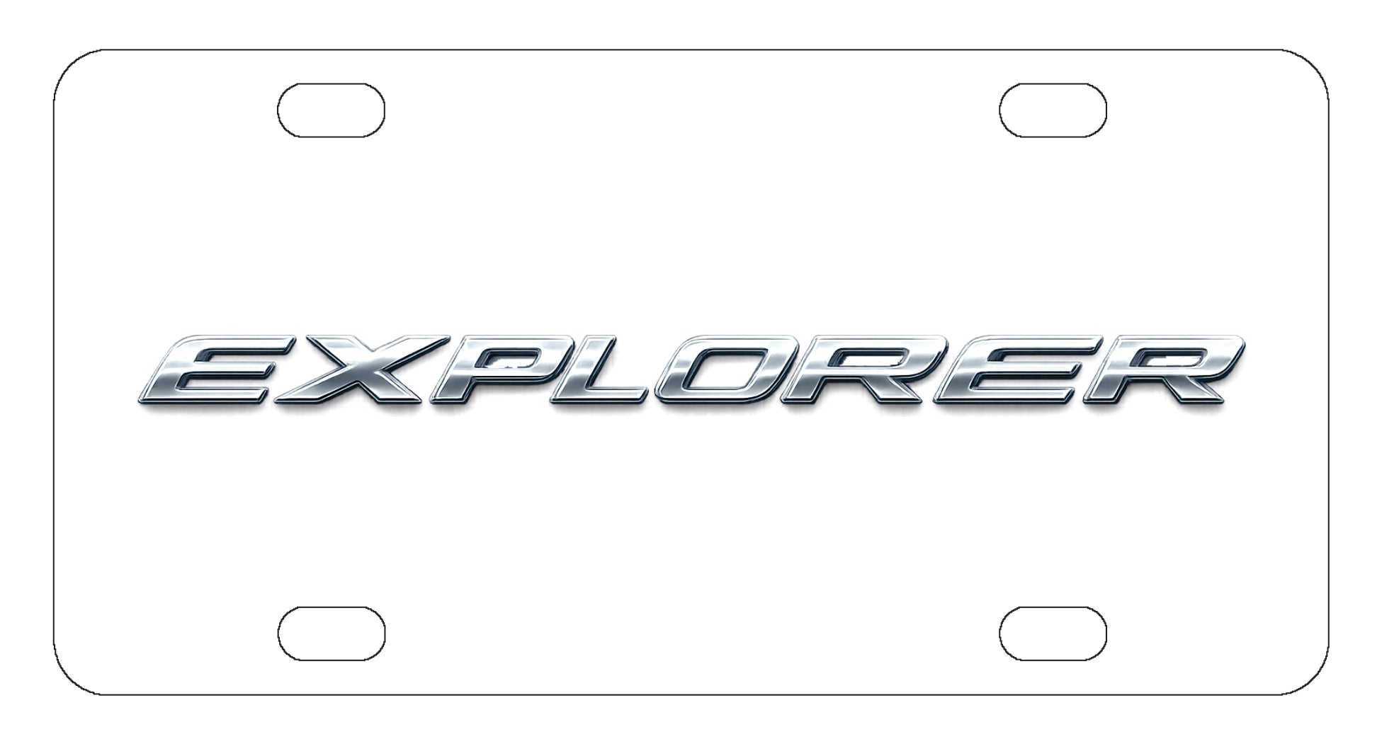 Ford Explorer License Plate