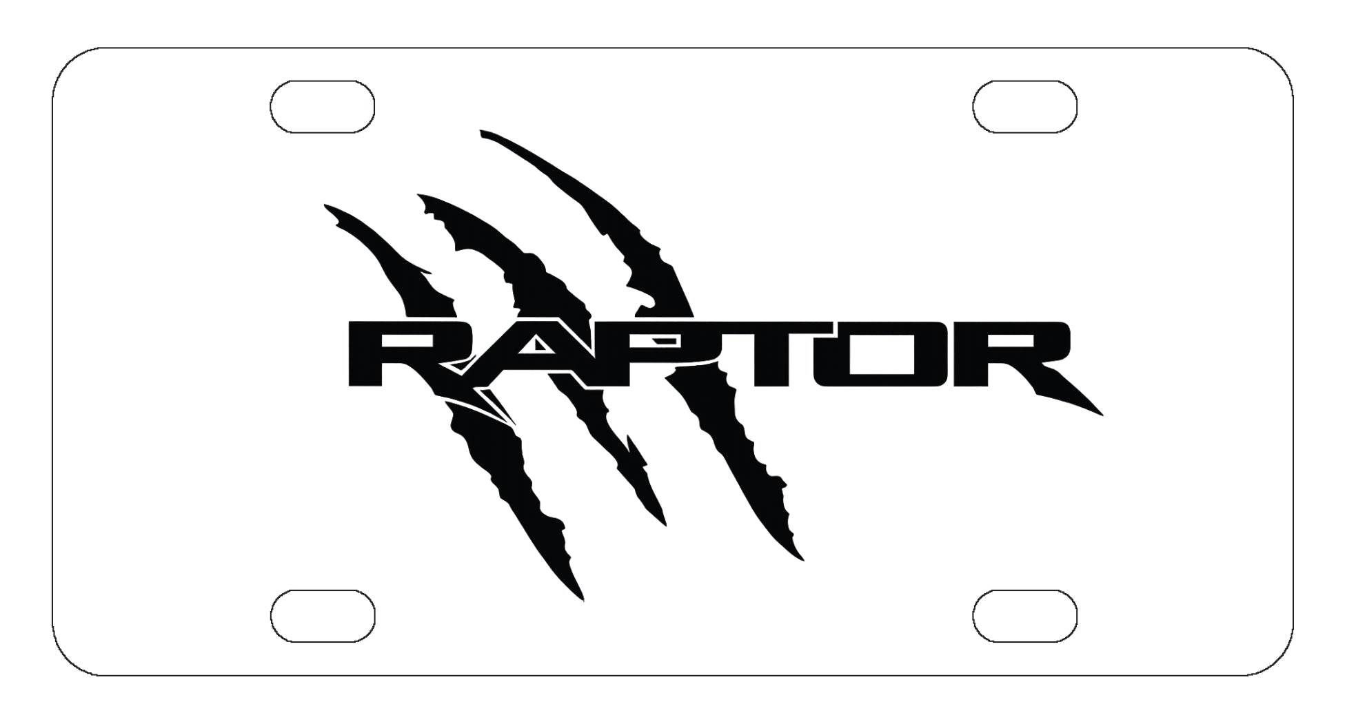 Ford Raptor License Plate