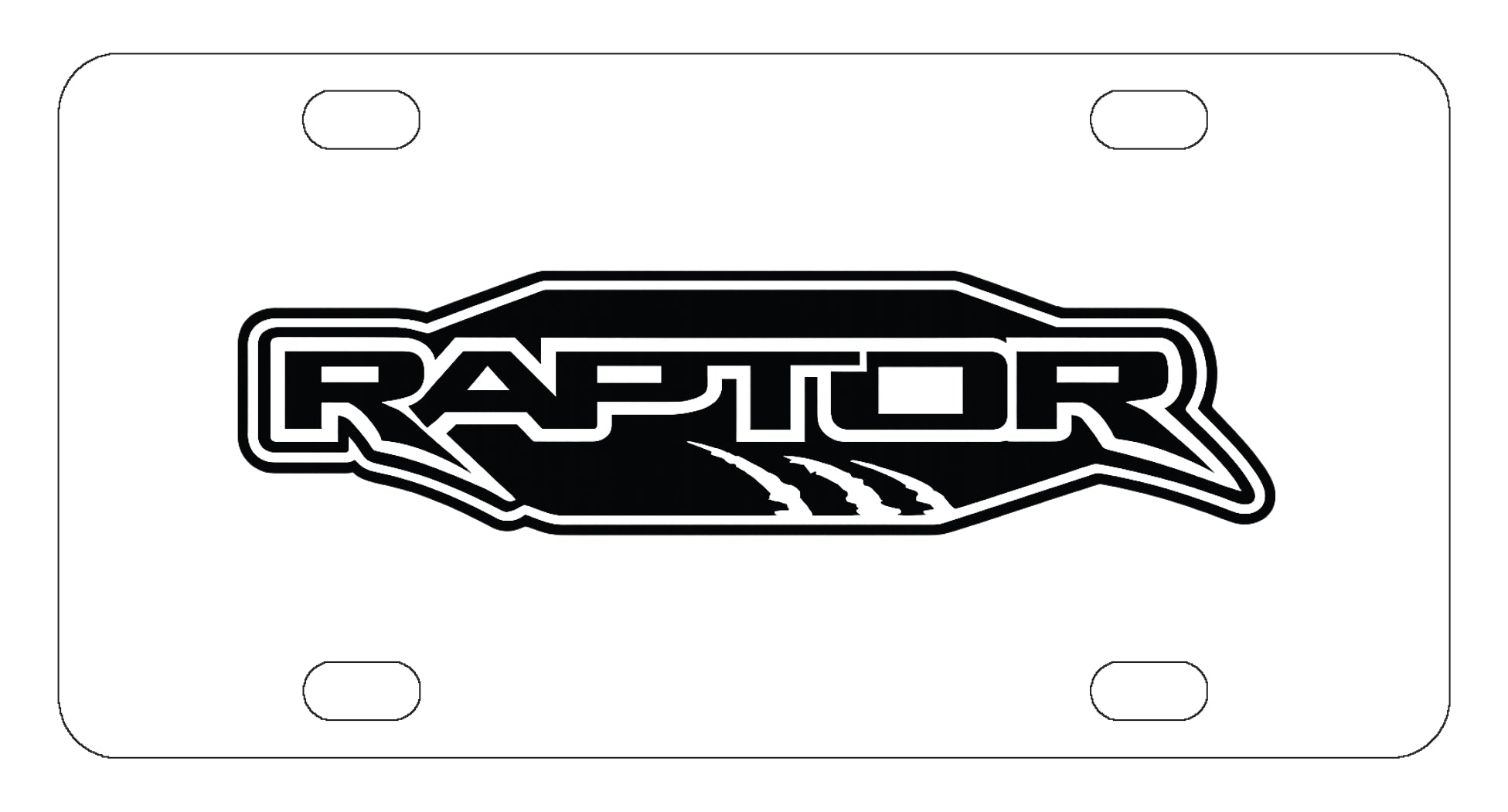 Ford Raptor License Plate