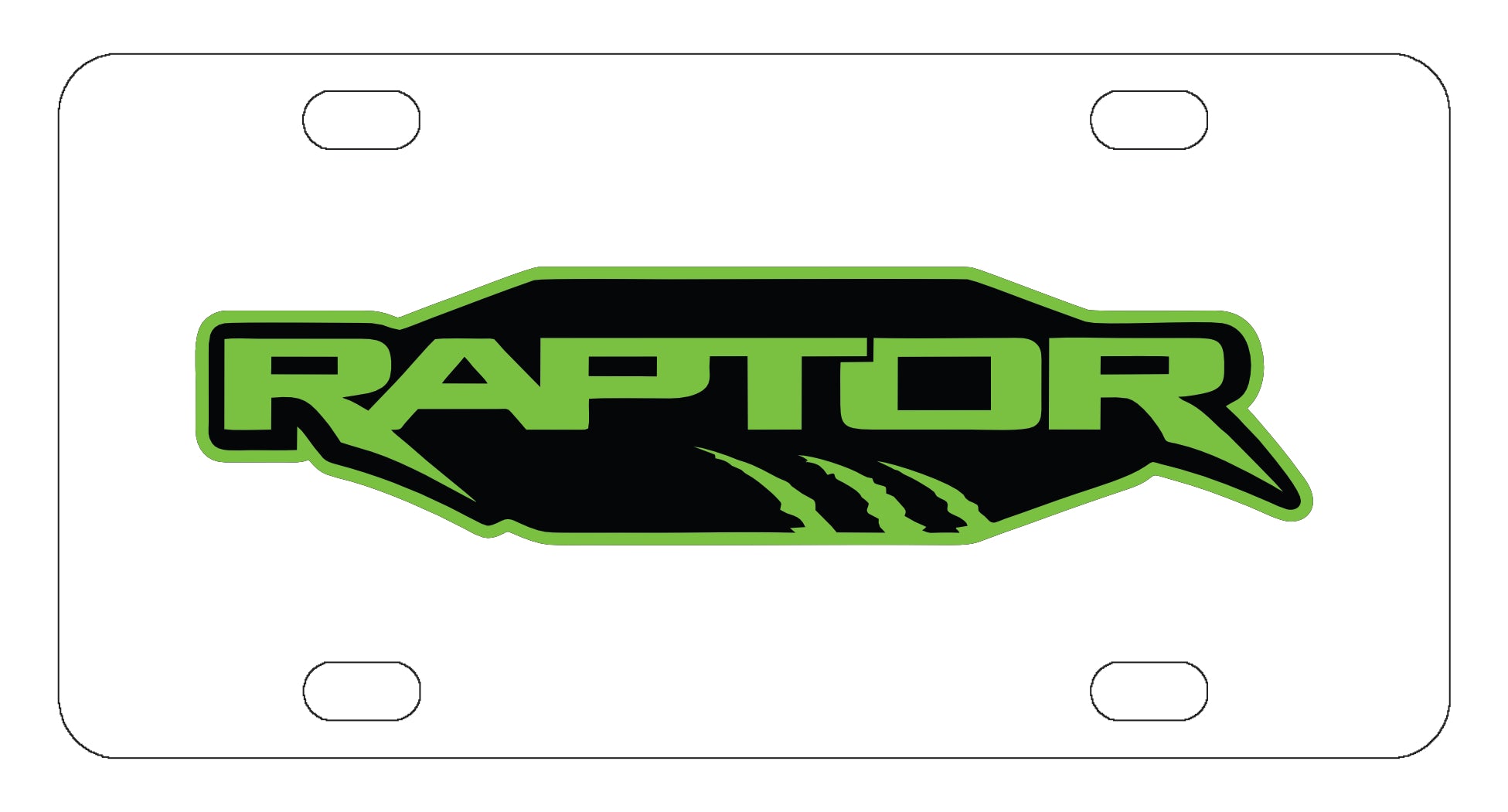 Ford Raptor License Plate
