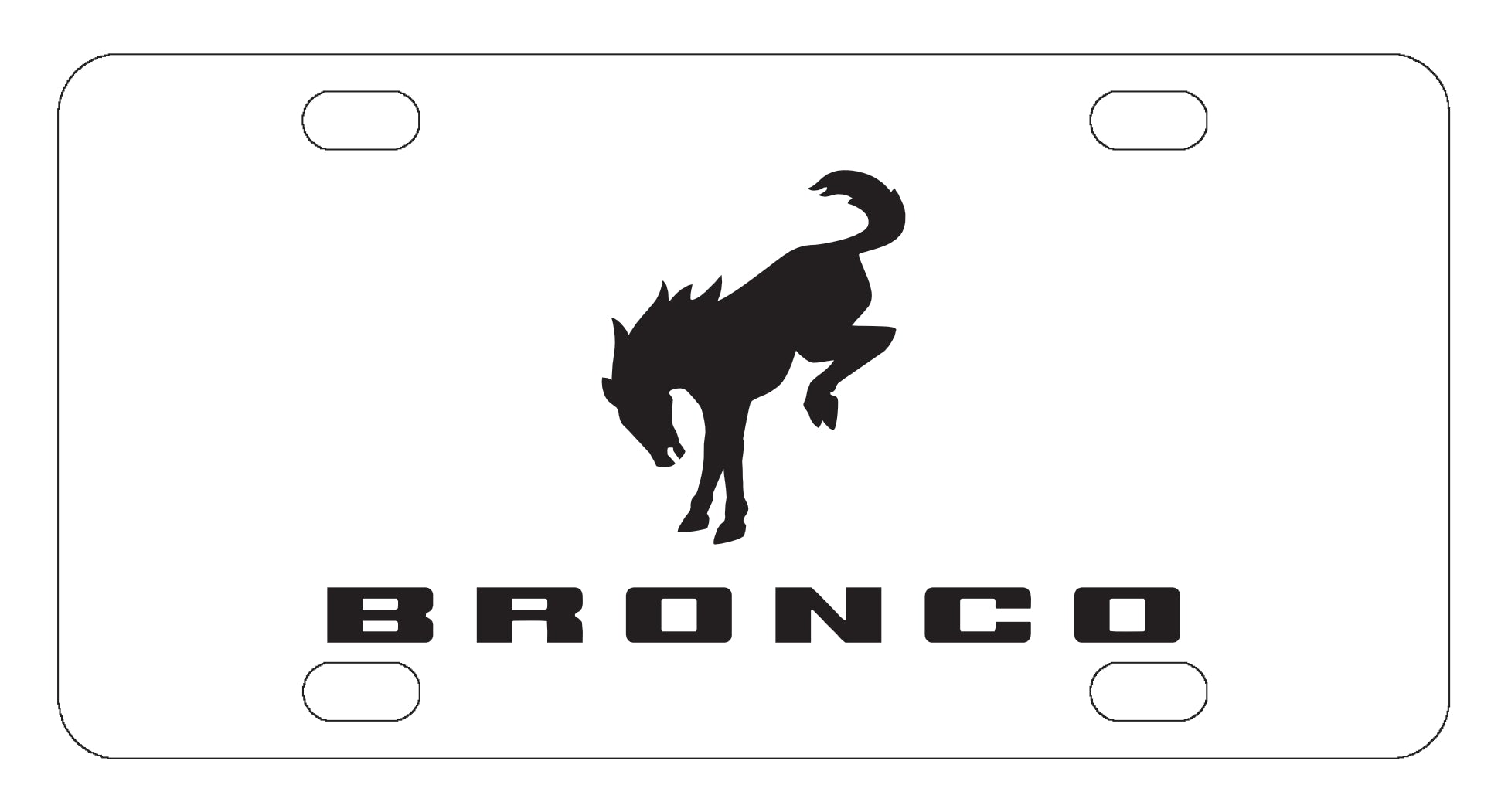 Ford Bronco License Plate