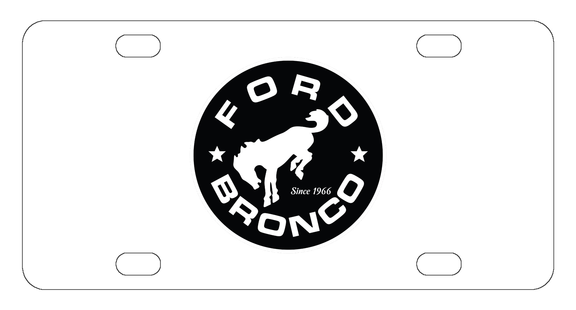 Ford Bronco License Plate