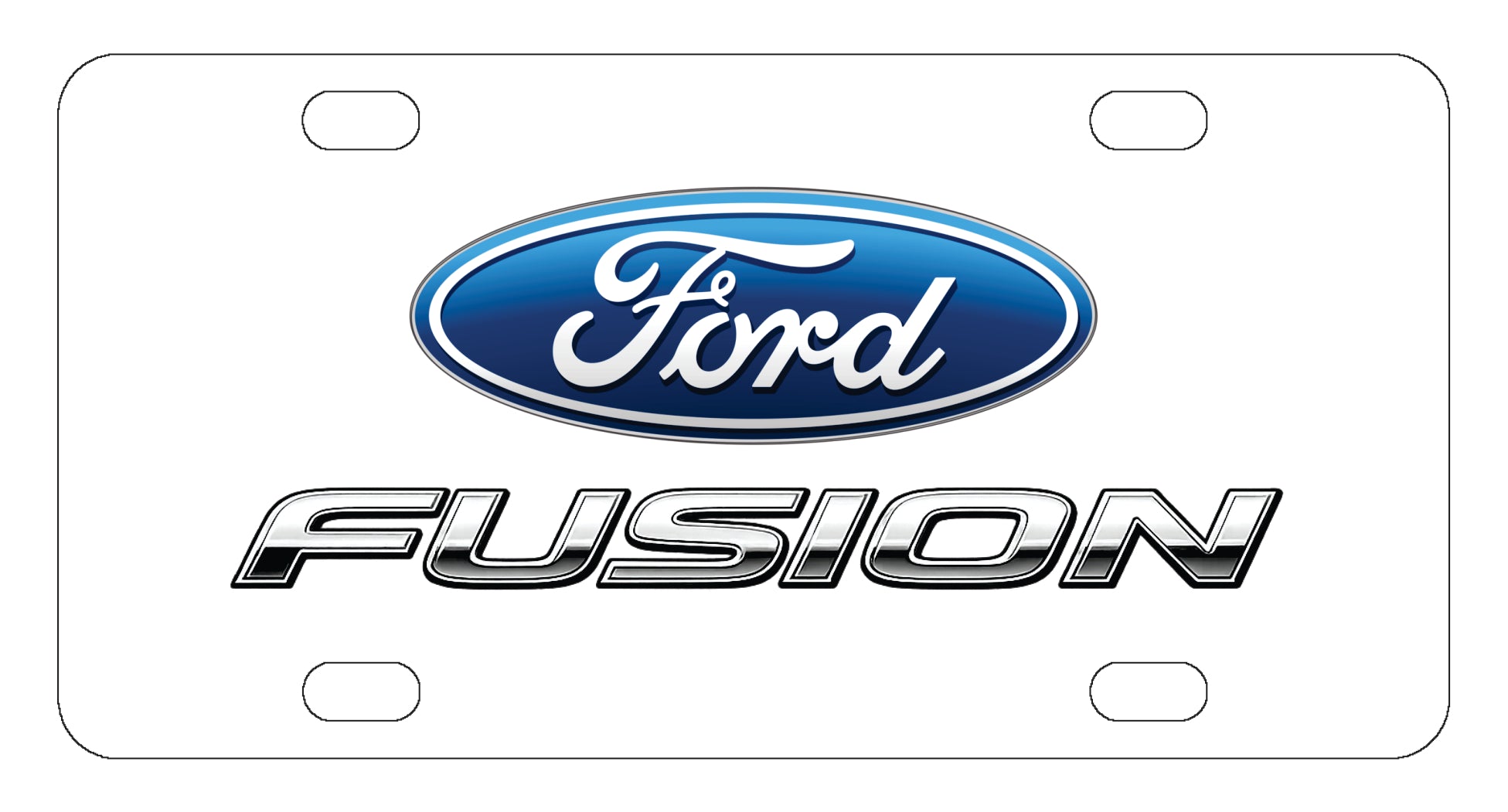 Ford Fusion License Plate