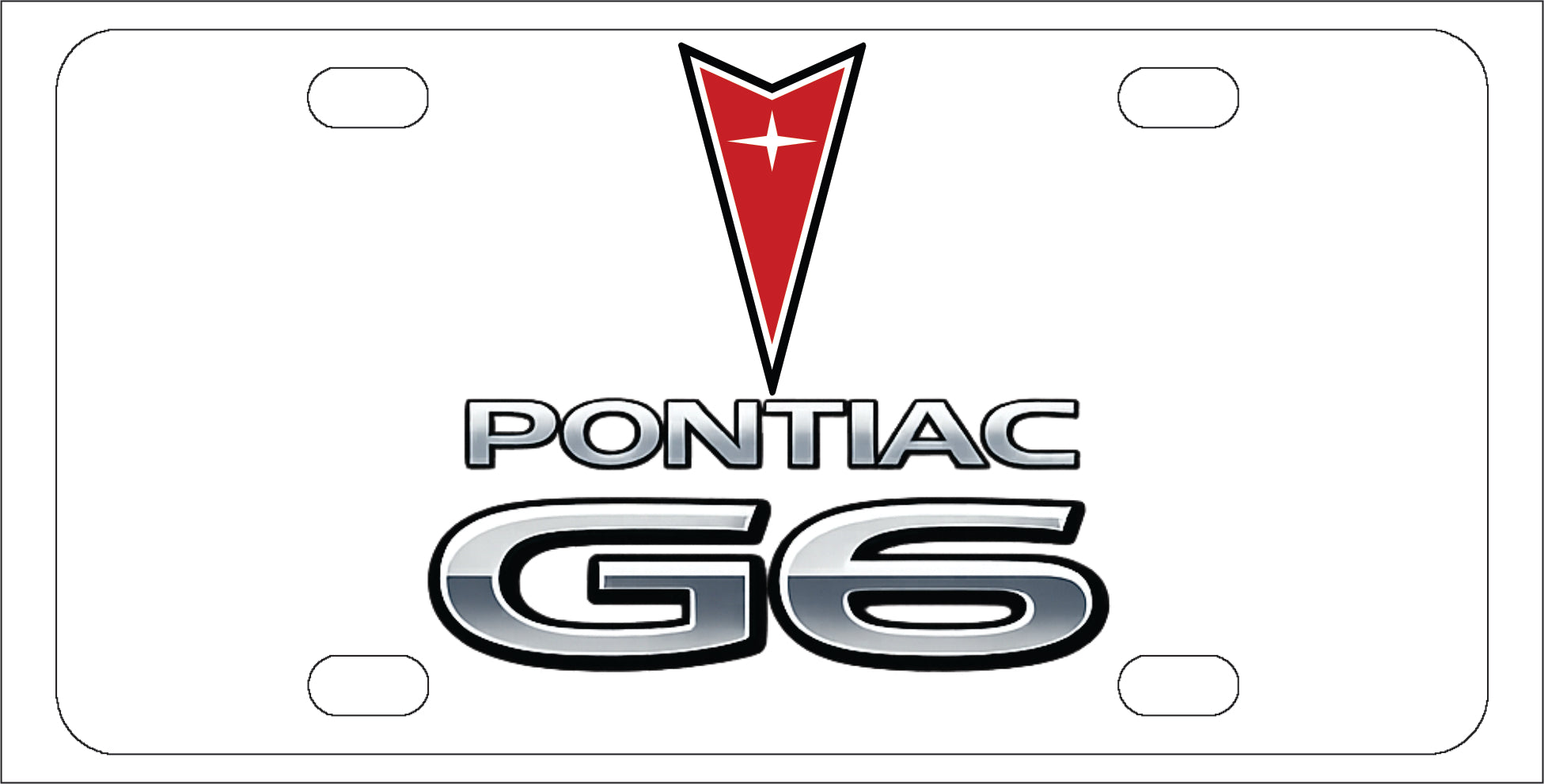 Pontiac G6 License Plate