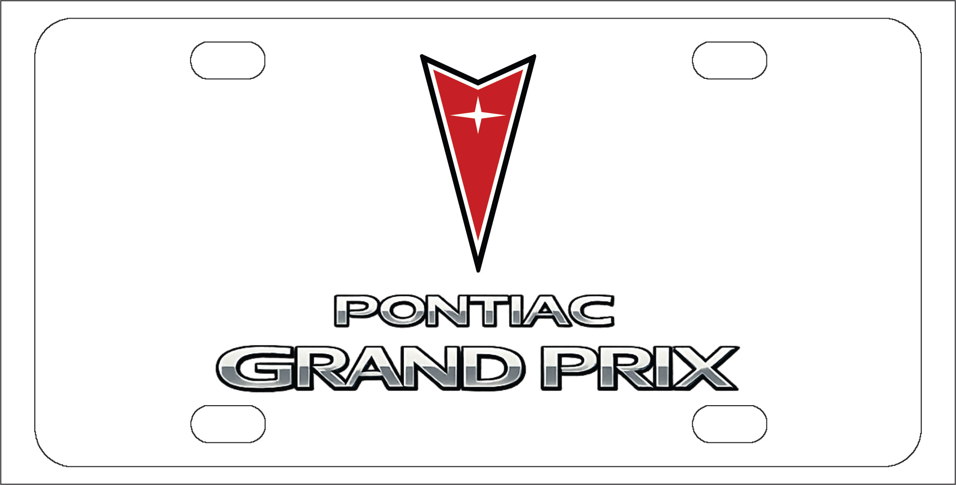 Pontiac Grand Prix License Plate