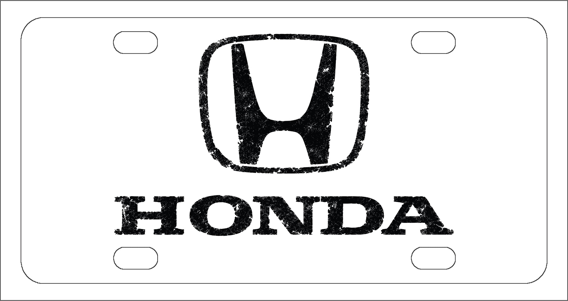 Honda License Plate