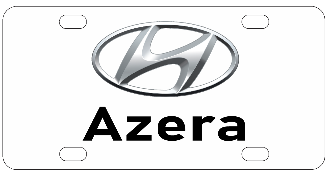 Hyundai Azera License Plate