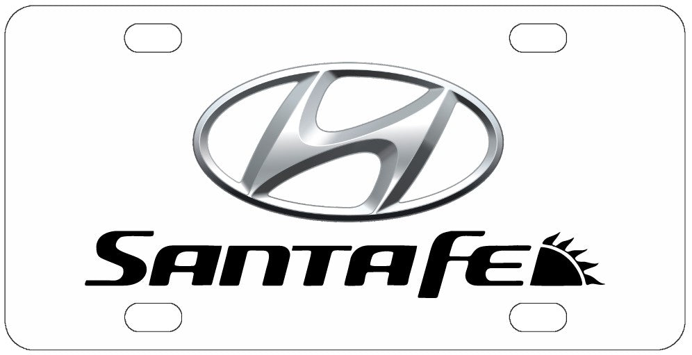 Hyundai Santa Fe License Plate