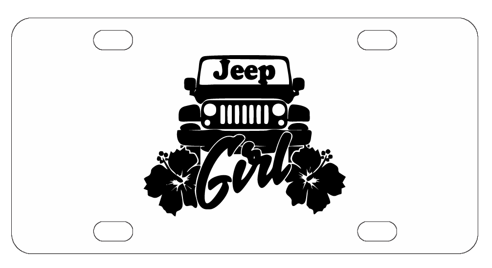 Jeep Girl License Plate