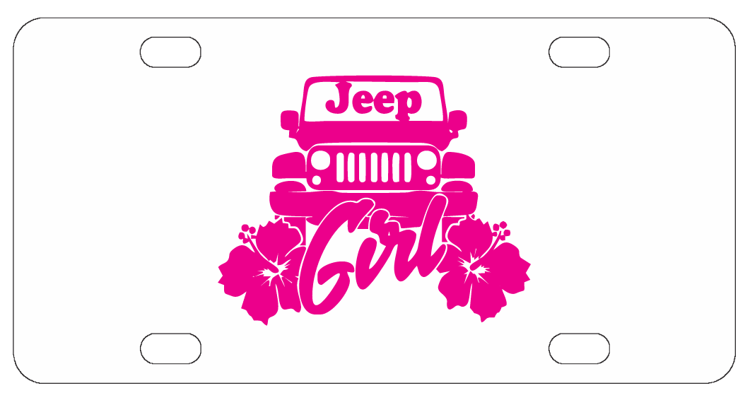 Jeep Girl License Plate