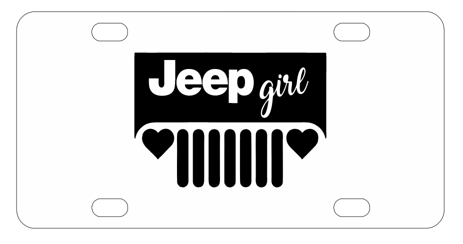 Jeep Girl License Plate