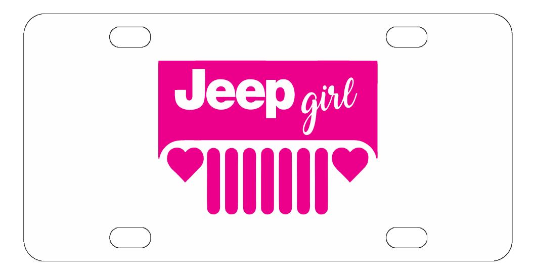 Jeep Girl License Plate
