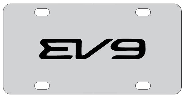 Kia EV9 License Plate