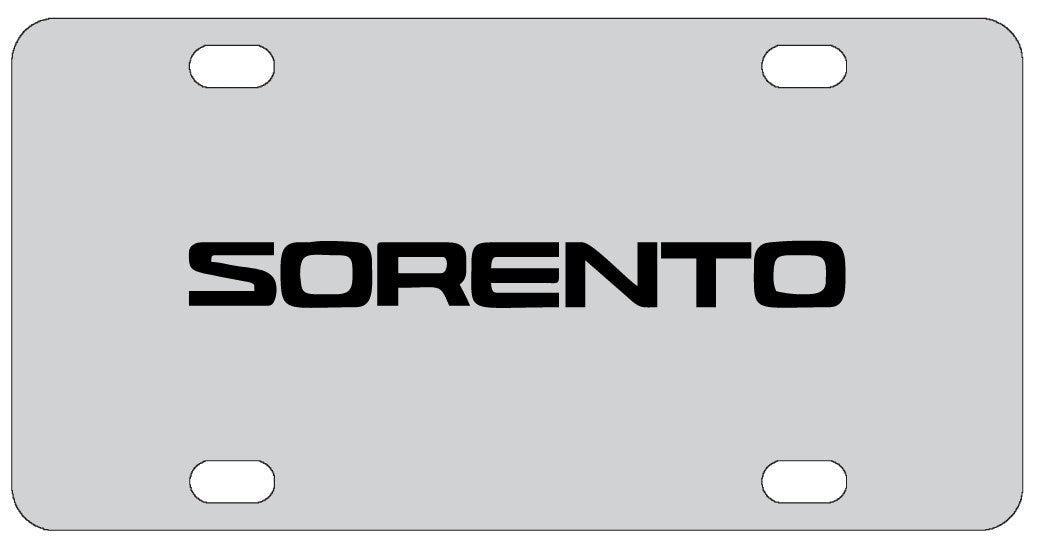 Kia Sorento License Plate