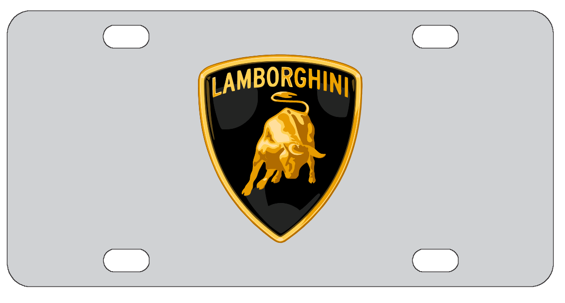 Lamborghini License Plate