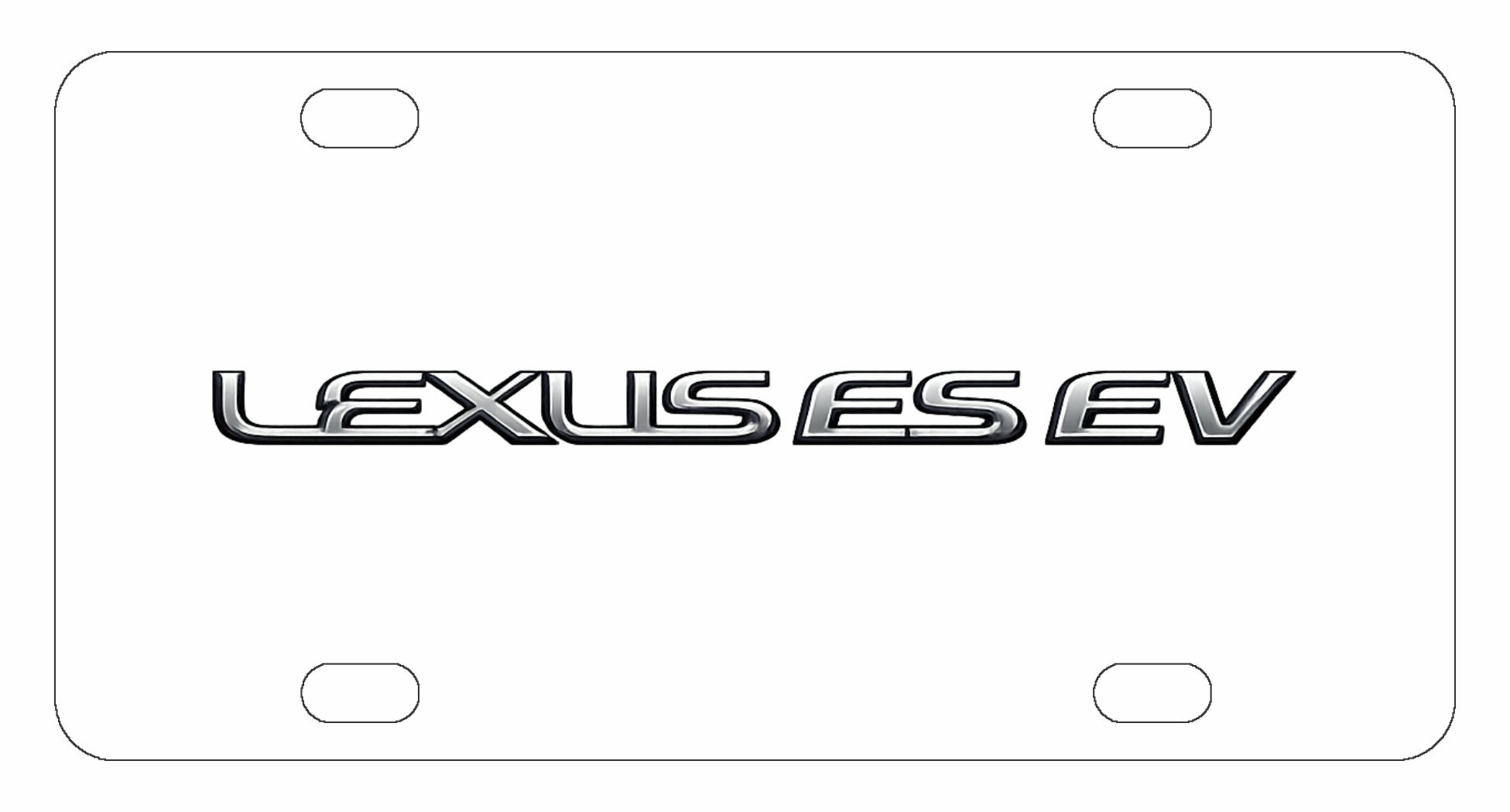 Lexus ES EV License Plate