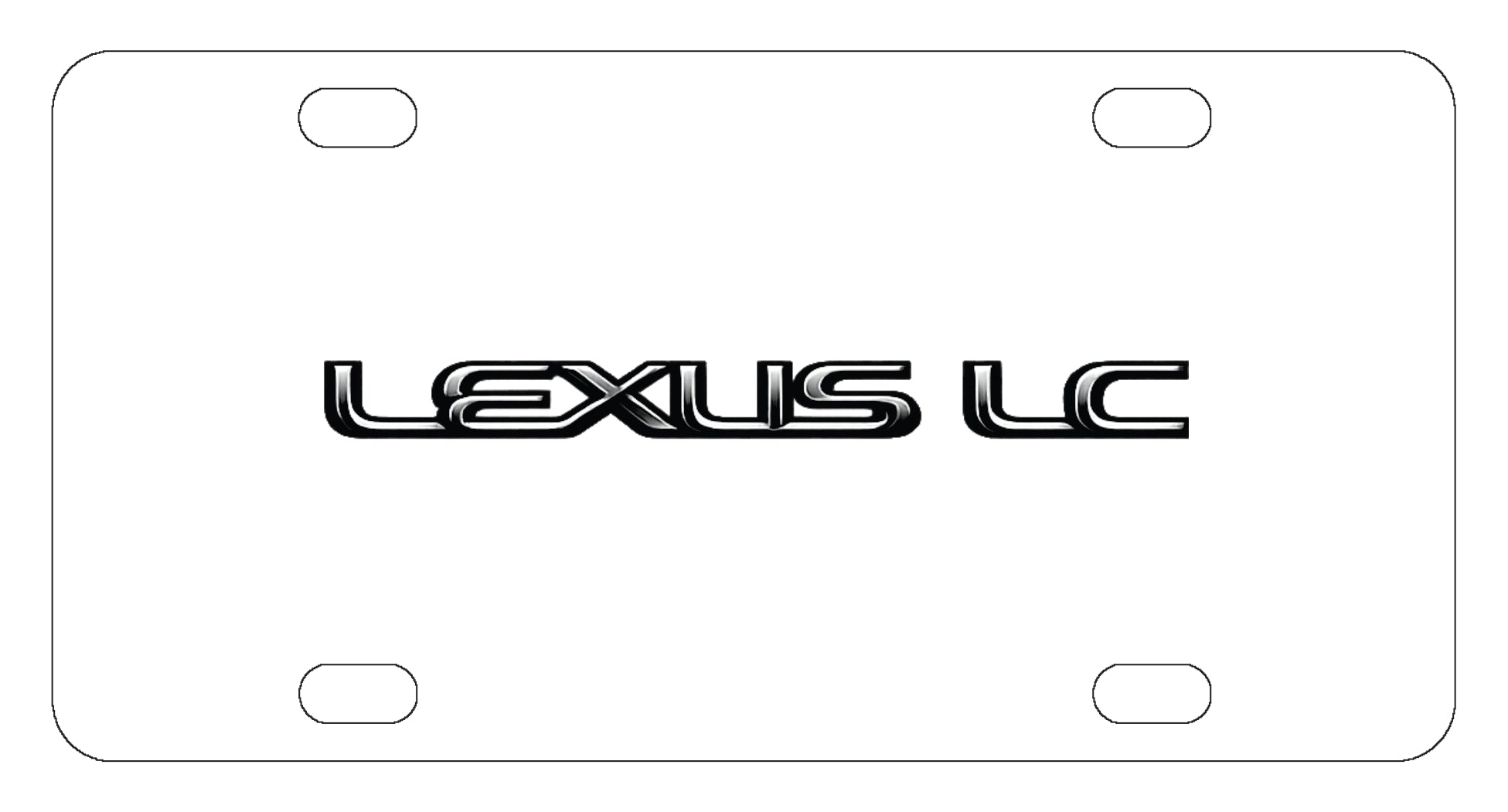 Lexus LC License Plate