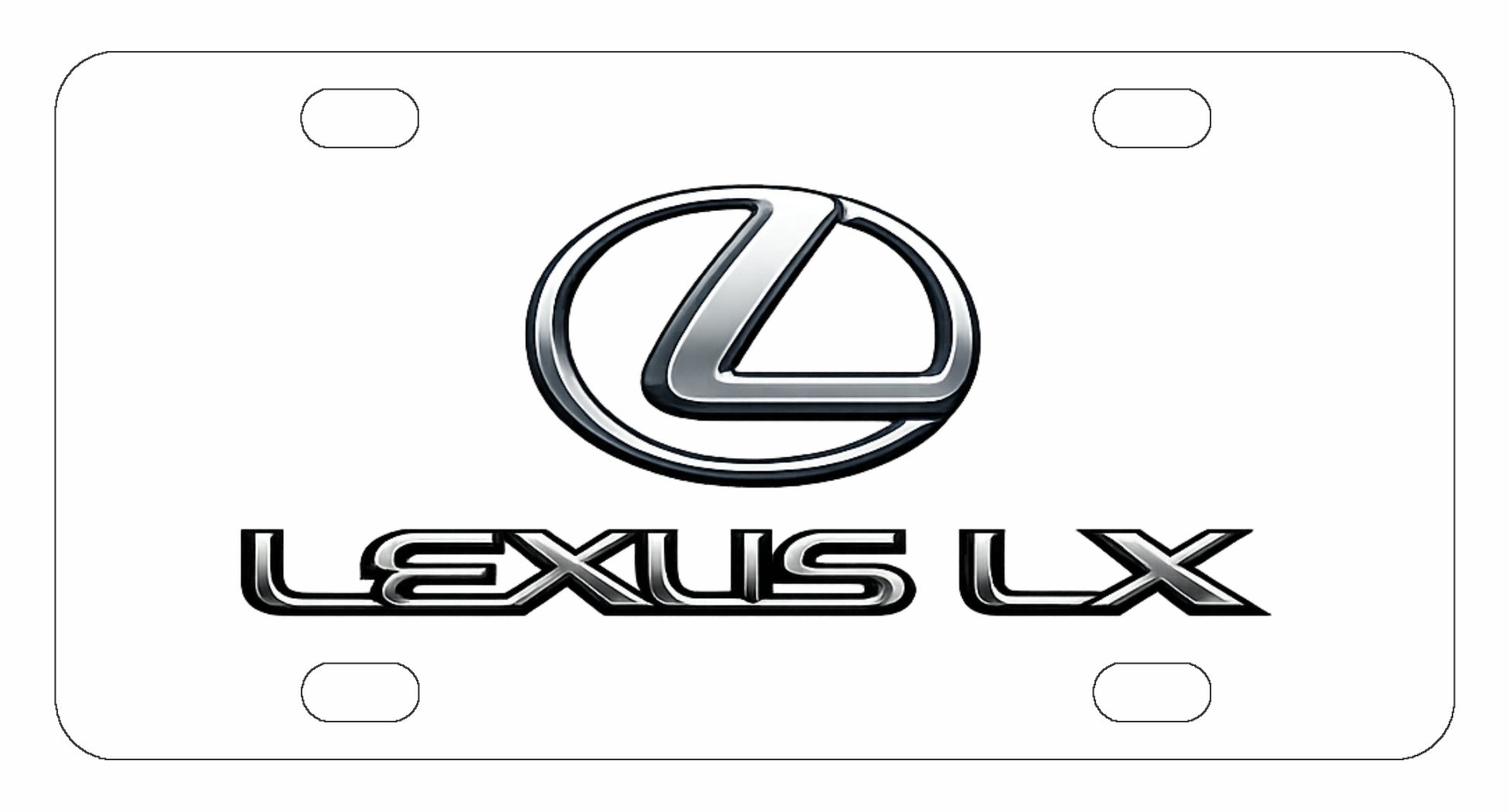 Lexus LX License Plate